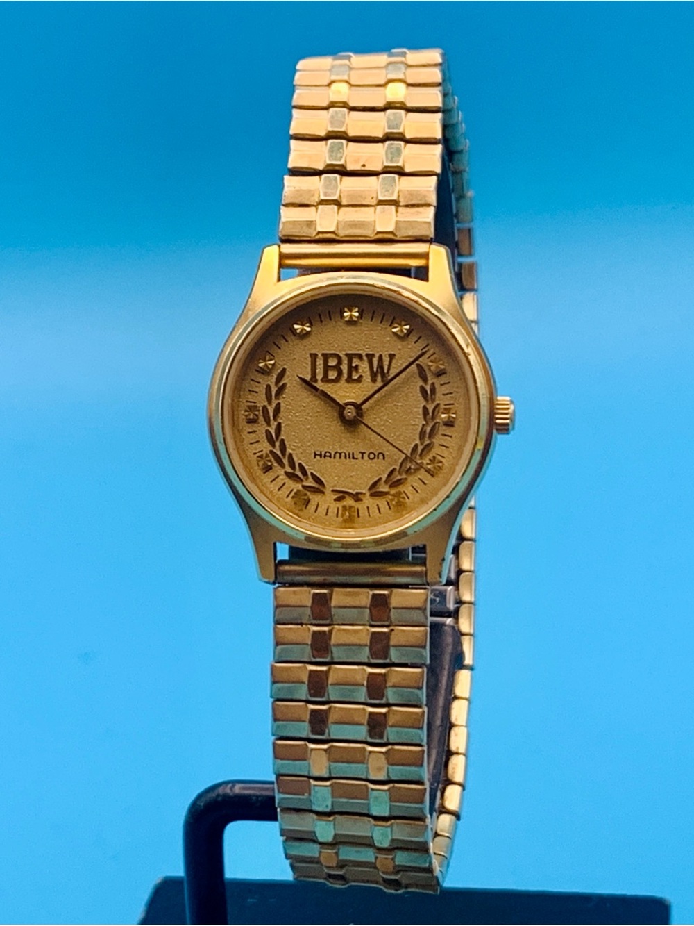 HAMILTON IBEW Stamped 9818 Women’s Vintage Swiss Made Wristwatch Works New Batt